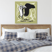 Kamel-Handpuppen-Schatten-Spiele Vintage Leinwanddruck (Insitu (Schlafzimmer))