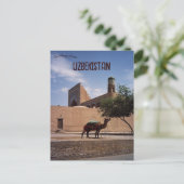 Kamel in Chiwa, Usbekistan Postkarte (Stehend Vorderseite)