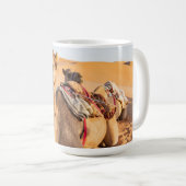Kamel in der omanischen Wüste Kaffeetasse (VorderseiteRechts)