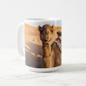 Kamel in der omanischen Wüste Kaffeetasse (Vorderseite Links)