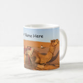 Kamel in der omanischen Wüste Kaffeetasse (VorderseiteRechts)