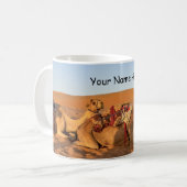 Kamel in der omanischen Wüste Kaffeetasse (Vorderseite Links)