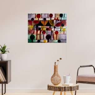 Kamel in der Rhythmischer Baumlandschaft Klein Poster