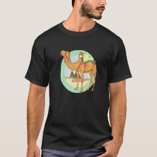 Kamel in der Wüste Ägypten Pyramiden T-Shirt