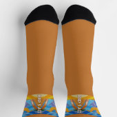 Kamel in Pyramids Crew Socks Socken (Oben)