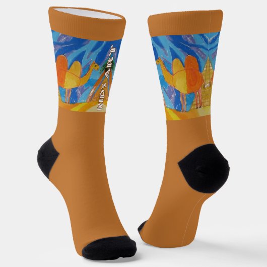 Kamel in Pyramids Crew Socks Socken (Gewinkelt)