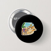 Kamel in Wüstenszene Button (Vorne & Hinten)