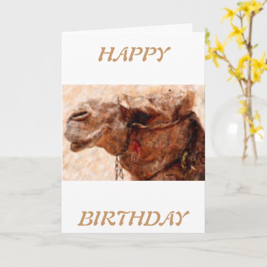 Kamel Karte (Gelbe Blume)