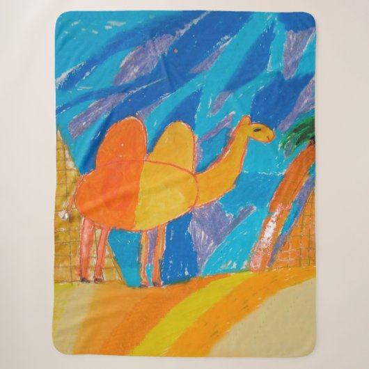 Kamel-Kunst von Kindern zeichnend Sherpadecke (Vorderseite)