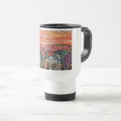 Kamel-Laufen in der Outback-Reise-Tasse Reisebecher (VorderseiteRechts)