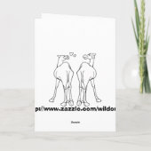 Kamel LIEBE - KEINE GRENZEN Karte (Rückseite)