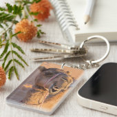 Kamel mit lustigem Gesichtsausdruck - Oman Schlüsselanhänger (Vorderseite rechts)