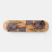 Kamel mit lustigem Gesichtsausdruck - Oman Skateboard (Horizontal)