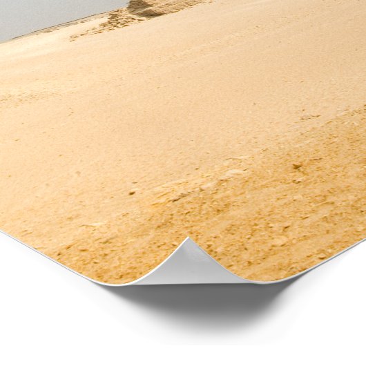 Kamel mit Pyramids Gizeh, Ägypten Poster (Ecke)