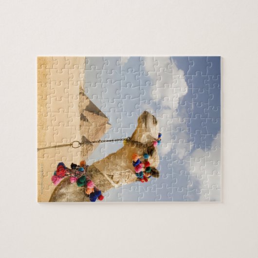 Kamel mit Pyramids Gizeh, Ägypten Puzzle (Horizontal)
