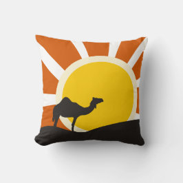 Kamel mit Sonnenuntergang Kissen