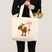Kamel mit Zeichen-Tasche Jumbo Stoffbeutel (Vorderseite (Produkt))