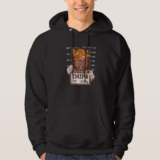 Kamel-Mug-Shot Kamel Dromedar Kamelhöcker Kamel Hoodie (Vorderseite)
