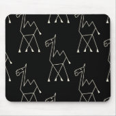 Kamel, Pad mit schwarzer Maus Mousepad (Vorne)
