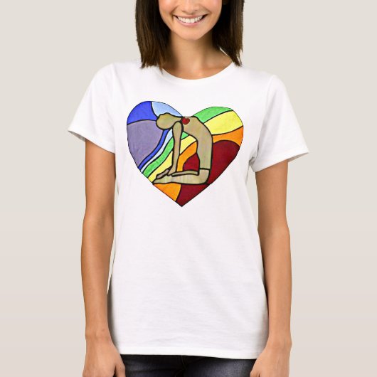 Kamel-Pose-T-Shirt T-Shirt (Vorderseite)