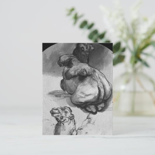 Kamel Postkarte (Stehend Vorderseite)