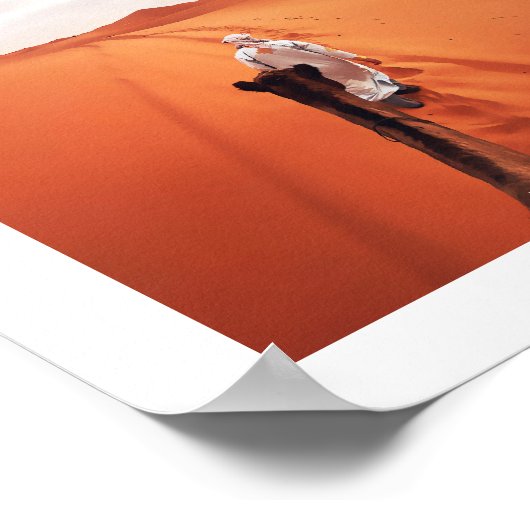 Kamel reiten in der Sahara-Wüste Marokko Poster (Ecke)