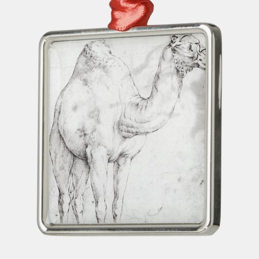 Kamel Silbernes Ornament (Links)