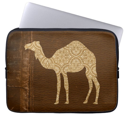Kamel-Silhouette Computertasche Laptopschutzhülle (Vorderseite)