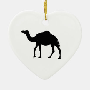 Kamel-Silhouette Keramik Ornament