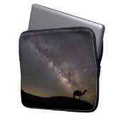 Kamel Silhouette und Milkyway Laptopschutzhülle (Vorderseite Links)