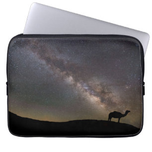 Kamel Silhouette und Milkyway Laptopschutzhülle