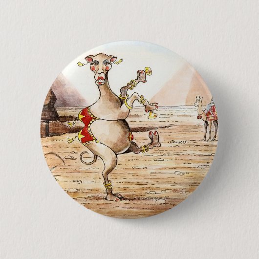 Kamel-Tanz Button (Vorderseite)