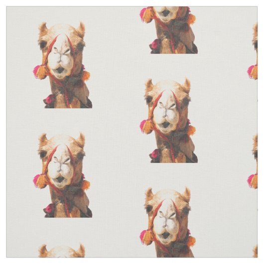 Kamel-Tier Portrat Stoff (Muster)