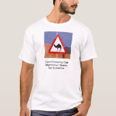 Kamel-Überfahrt-Verein-Afghanistan-Kapitelfamilie T-Shirt (Vorderseite)
