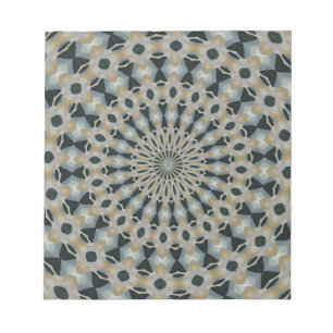 Kamel und aquamarines Kaleidoskop Notizblock