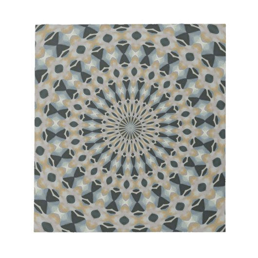 Kamel und aquamarines Kaleidoskop Notizblock (Vorderseite)