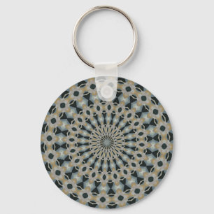 Kamel und aquamarines Kaleidoskop Schlüsselanhänger