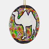 Kamel und Blumen Keramikornament (Rechts)