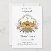 Kamel und Moschee Harmonie Einladung (Vorderseite)