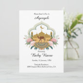 Kamel und Moschee Harmonie Einladung (Stehend Vorderseite)