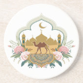 Kamel und Moschee Harmonie Getränkeuntersetzer (Vorne)