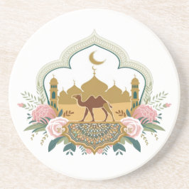 Kamel und Moschee Harmonie Getränkeuntersetzer