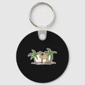 Kamel und Palmen Schlüsselanhänger (Vorderseite)