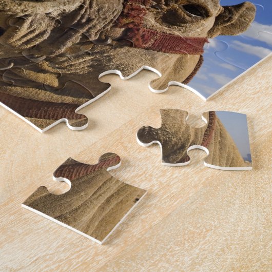 Kamel vor den Pyramiden von Gizeh, Ägypten, Puzzle (Seite)