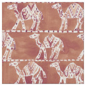 KAMEL-WOHNWAGEN Boho Aquarell-Muster Stoff (Nahaufnahme)