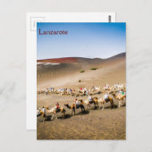 Kamelbahn auf Lanzarote Postkarte (Vorne/Hinten)