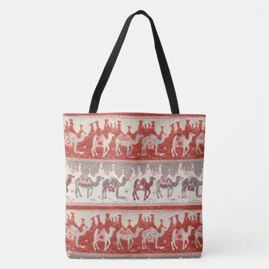 Kamelbahn, Kamelen Muster, Wüstenmuster Tasche (Vorderseite)