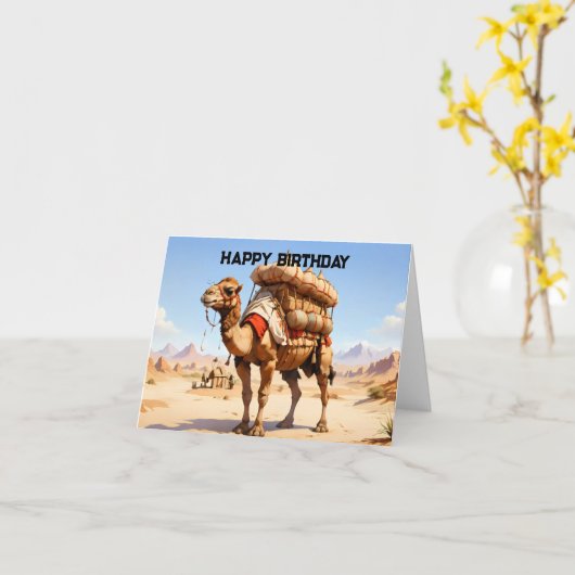 Kamelbelastung Karte (Gelbe Blume)