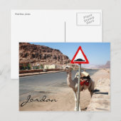 Kameldrehzahl Postkarte (Vorne/Hinten)