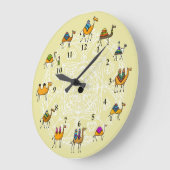 Kamele ا ل م ا ل  Wandschloss Große Wanduhr (Winkel)